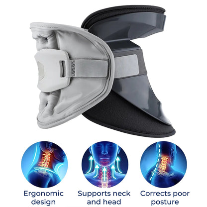 SpineEase | Neck Traction Collar – Cervical Retractor for Spinal Decompression, Nerve & Posture Support – Neck Pain Relief Aid