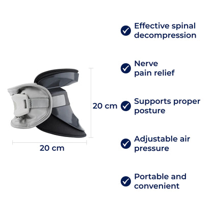 SpineEase | Neck Traction Collar – Cervical Retractor for Spinal Decompression, Nerve & Posture Support – Neck Pain Relief Aid