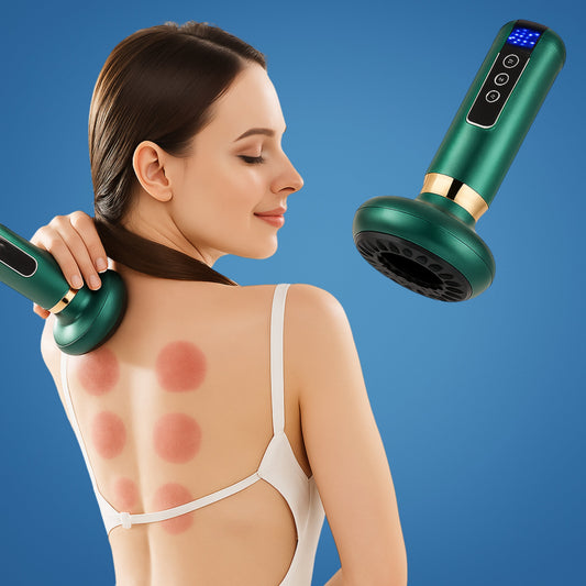 TheraPulse | Electric Cupping Massager – Vacuum Gua Sha, Heat Therapy & Adjustable Suction for Pain Relief & Lymphatic Drainage