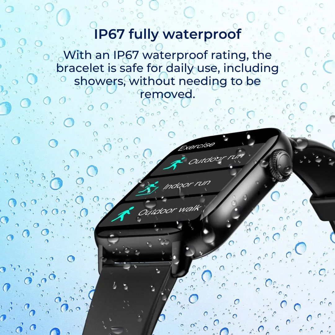 WellnessPro Health Smartwatch | Tracks Heart Rate - Blood Pressure Tracking - Sleep Activity Tracking