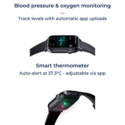 WellnessPro Health Smartwatch | Tracks Heart Rate - Blood Pressure Tracking - Sleep Activity Tracking