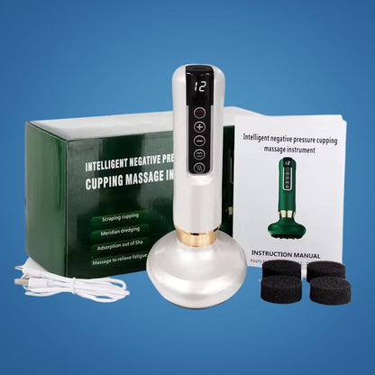 TheraPulse | Electric Cupping Massager – Vacuum Gua Sha, Heat Therapy & Adjustable Suction for Pain Relief & Lymphatic Drainage