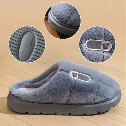 SnugSole | Thick Sole House Slippers – Non Slip – Plush Lining – Warm Cushion Support – Relieves Cold Feet & Improves Comfort Indoors