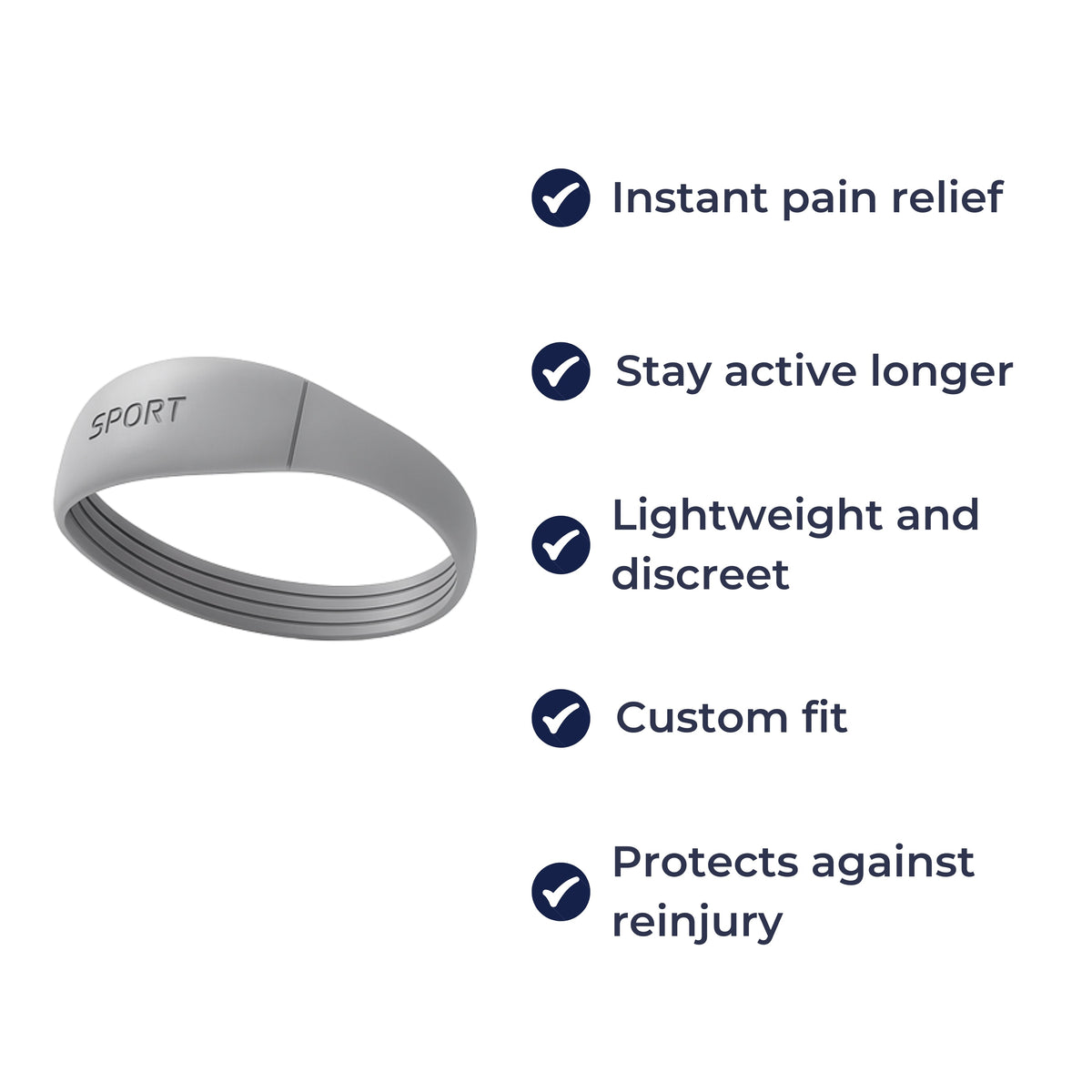 TidoSil | Patellar Tendon Strap – Compression Knee Band Relief – Silicone Non-Slip Elastic – Running & Sport Use