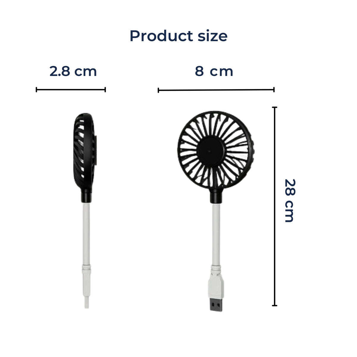 BreezeMate | USB Cooling Mini Fan – Silent Operation – Lightweight Pocket Size – Powerful Breeze – Comfort for Desk Office Commute