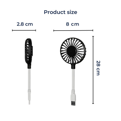 BreezeMate | USB Cooling Mini Fan – Silent Operation – Lightweight Pocket Size – Powerful Breeze – Comfort for Desk Office Commute