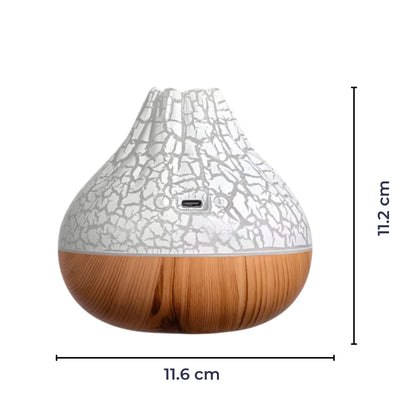 CalmMist | Humidifier and Essential Oil Diffuser – Quiet Ultra-Fine Mist – 300 ml Water Tank – Relieves Dry Skin – Enhances Sleep Quality