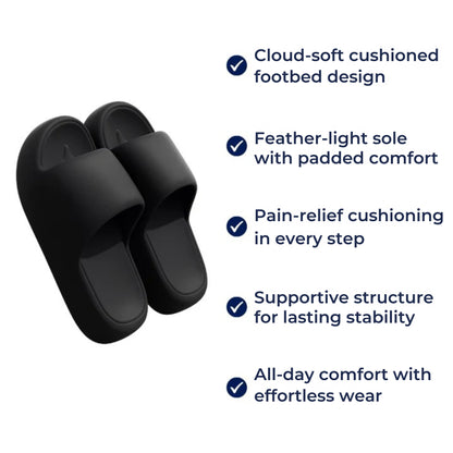 CloudStep | Platform Summer Slides – Cloud-Soft Cushioning – Lightweight Padded Sole – Pain Relief – Supportive – All-Day Comfort for Women