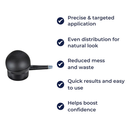 FiberDirect | Hair Fibre Applicator Spray – Precision Nozzle Pump – Fine Spray Control – Quick Natural Coverage for Thinning Hair