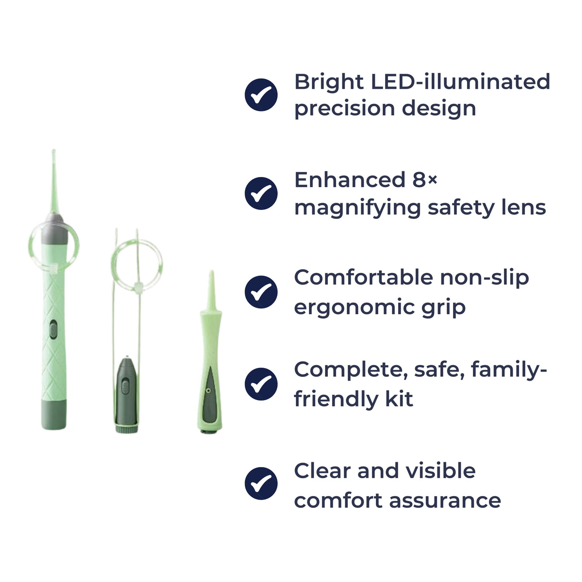 EarLumina | Ear Wax Removal Kit – LED-Illuminated Precision Cleaning – Stainless Steel – Safe Gentle Ear Care for Adults & Children