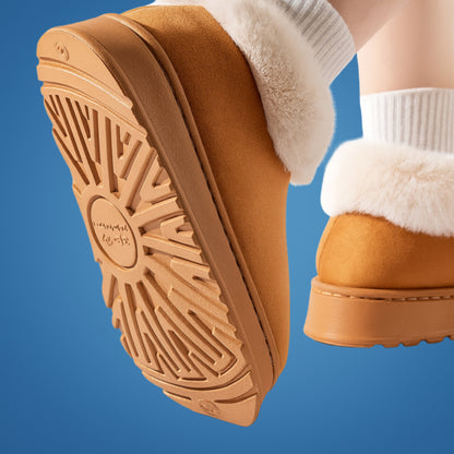 CosyTread | Women’s Snow-Boot Slippers – Cosy Plush Lining – Thick Non-Slip Sole – Winter Comfort at Home