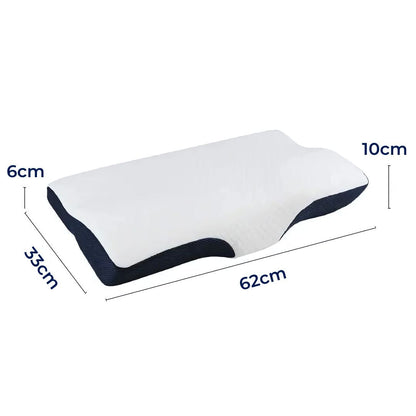 RestAlign Memory Foam Neck Support Pillow | Contoured Alignment for Neck Pain Relief and Improved Sleep Quality